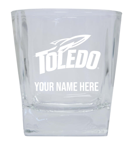 Toledo Rockets  Personalized NCAA Spirit Elegance 10oz Etched Glass Tumbler