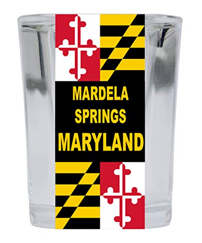 Mardela Springs Maryland 2 Ounce Square Shot Glass 4-Pack