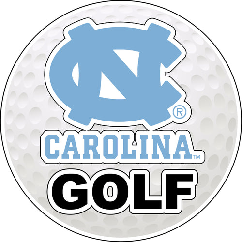 UNC Tar Heels 4-Inch Round Golf NCAA Fairway Fervor Vinyl Decal Sticker