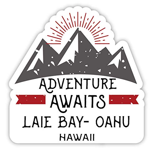 Laie Bay- Oahu Hawaii Souvenir 2-Inch Vinyl Decal Sticker Adventure Awaits Design