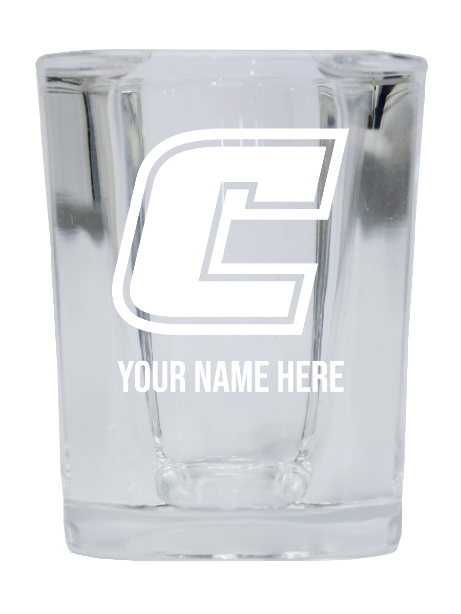 NCAA University of Tennessee at Chattanooga Personalized 2oz Stemless Shot Glass - Custom Laser Etched 4-Pack