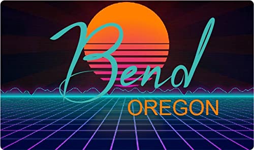 Bend Oregon 4 X 2.25-Inch Fridge Magnet Retro Neon Design