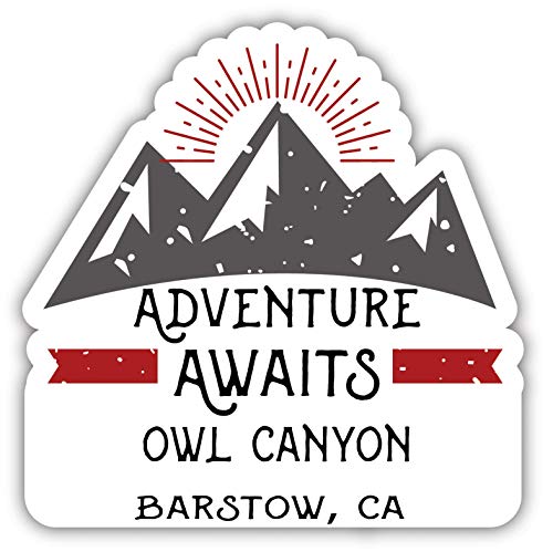 Owl Canyon Barstow California Souvenir Decorative Stickers (Choose theme and size)