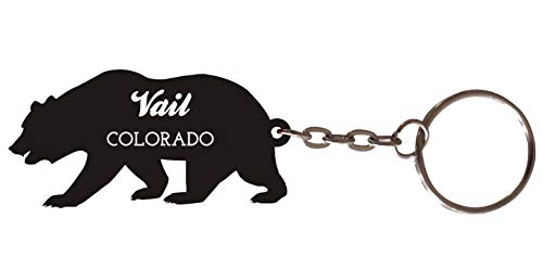 Vail Colorado Souvenir Metal Bear Keychain