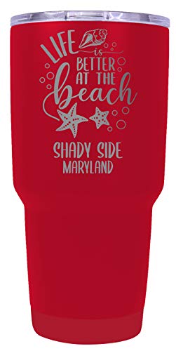 Shady Side Maryland Souvenir Laser Engraved 24 Oz Insulated Stainless Steel Tumbler