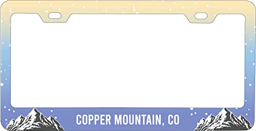 Copper Mountain Colorado Ski Snowboard Winter Adventures Metal License Plate Frame