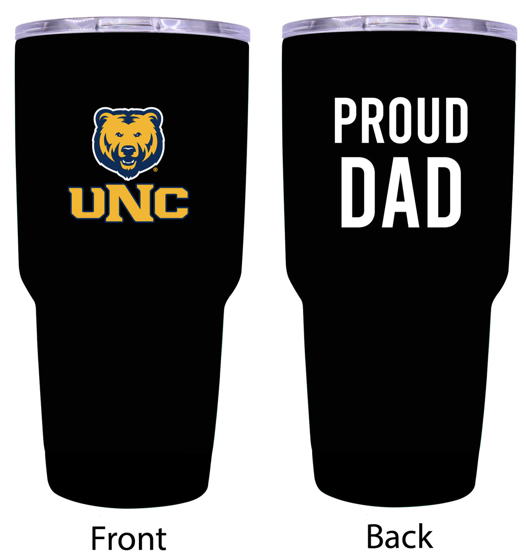 Northern Colorado Bears Proud Dad 24 oz Insulated Stainless Steel Tumbler Black