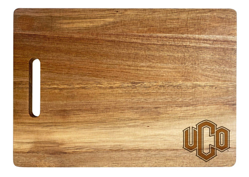 University of Central Oklahoma Bronchos Classic Acacia Wood Cutting Board - Small Corner Logo