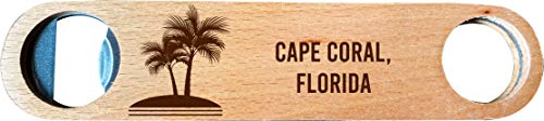 Cape Coral, Florida, Wooden Bottle Opener palm design