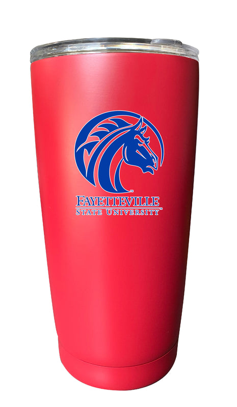 Fayetteville State University NCAA Insulated Tumbler - 16oz Stainless Steel Travel Mug Choose Your Color