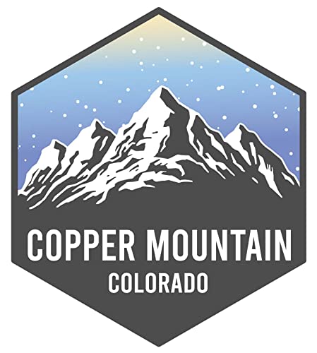 Copper Mountain Colorado Ski Snowboard Adventures Souvenir 4 Inch Fridge Magnet Mountain Design