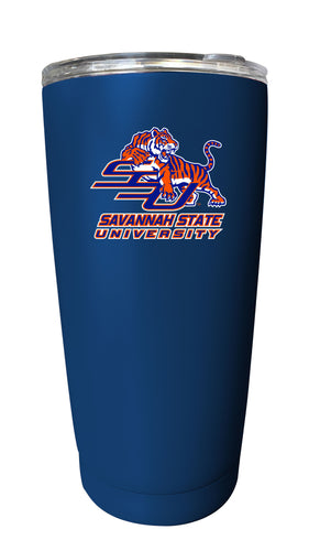 Savannah State University NCAA Insulated Tumbler - 16oz Stainless Steel Travel Mug Choose Your Color