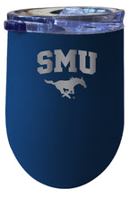 Load image into Gallery viewer, Southern Methodist University 12 oz Etched Insulated Wine Stainless Steel Tumbler - Choose Your Color
