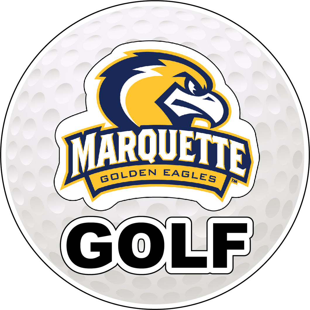 Marquette Golden Eagles 4-Inch Round Golf Ball Vinyl Decal Sticker