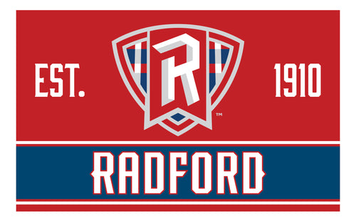 Radford University Highlanders Wood Sign with Frame
