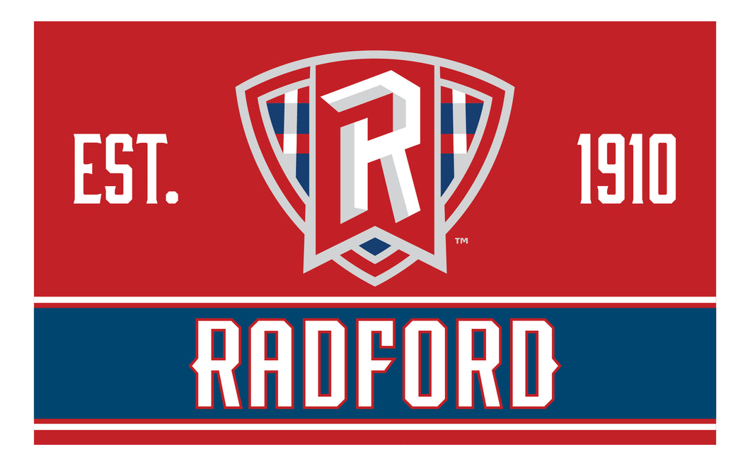 Radford University Highlanders Wood Sign with Frame