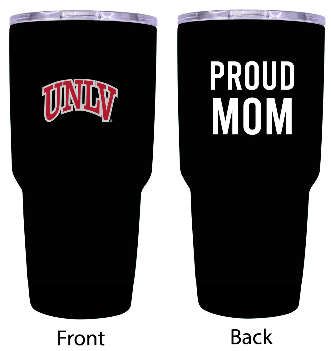 UNLV Rebels Proud Mom 24 oz Insulated Stainless Steel Tumbler - Black