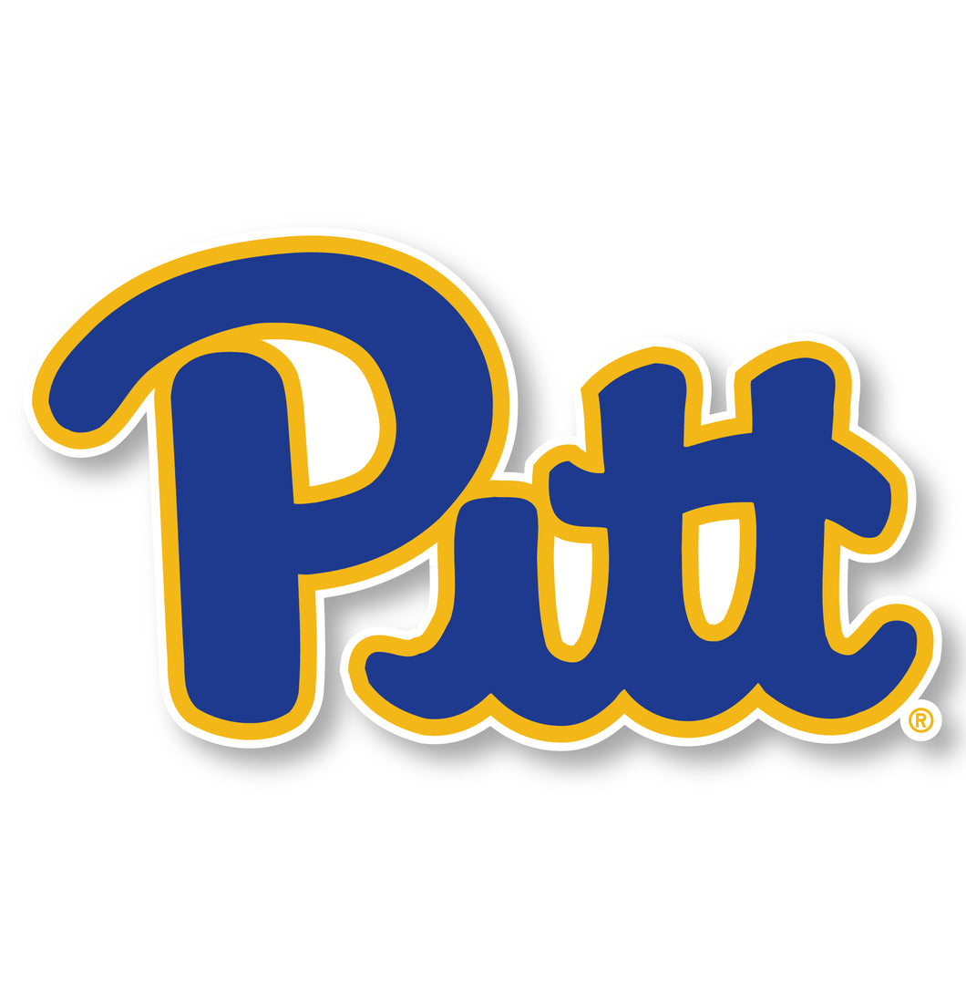 Pittsburgh Panthers 6-Inch Mascot Logo NCAA Vinyl Decal Sticker for Fans, Students, and Alumni