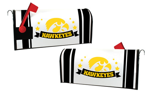 Iowa Hawkeyes NCAA Officially Licensed Mailbox Cover Logo and Stripe Design