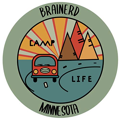 Brainerd Minnesota Souvenir Decorative Stickers (Choose theme and size)