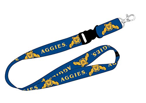 Ultimate Sports Fan Lanyard -  North Carolina A&T State Aggies Spirit, Durable Polyester, Quick-Release Buckle & Heavy-Duty Clasp