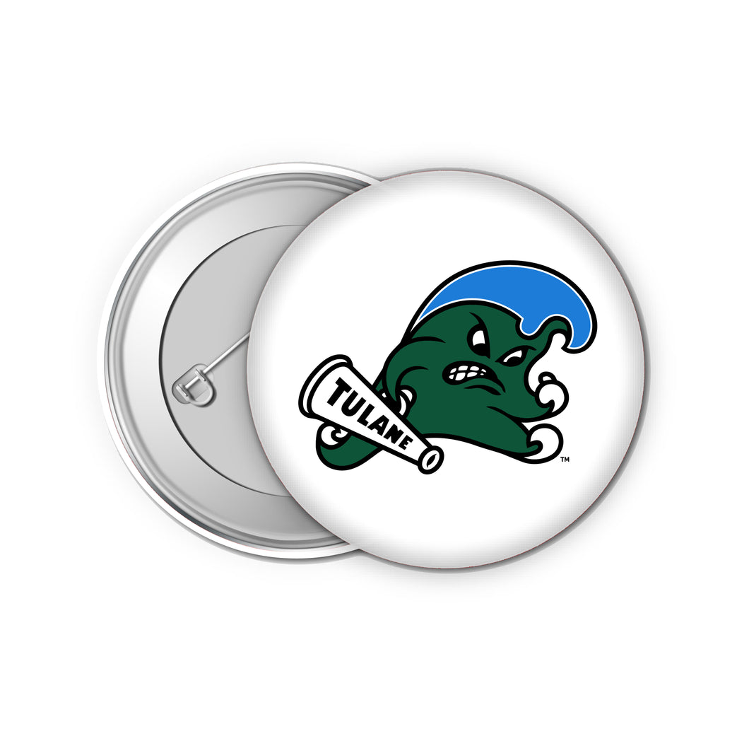 Tulane University Green Wave 1-Inch Button Pins (4-Pack) | Show Your School Spirit
