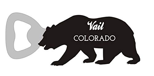 Vail Colorado Camping Souvenir Bear Bottle Opener