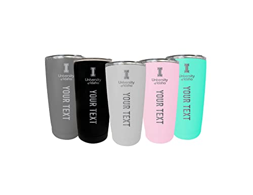 Custom Idaho Vandals 16 oz Etched Insulated Stainless Steel Tumbler with Engraved Name Choice of Color