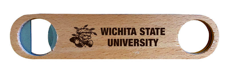 Wichita State Shockers NCAA Elegant Laser-Etched Wooden Bottle Opener - Collegiate Bar Accessory