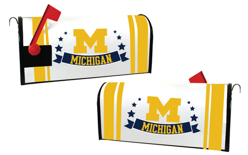 Michigan Wolverines NCAA Officially Licensed Mailbox Cover Logo and Stripe Design