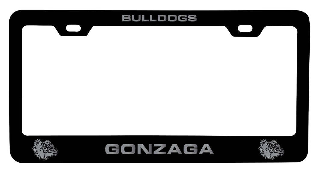 Gonzaga Bulldogs NCAA Laser-Engraved Metal License Plate Frame - Choose Black or White Color