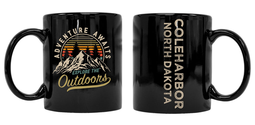Coleharbor North Dakota Souvenir Adventure Awaits 8 oz Coffee Mug 2-Pack
