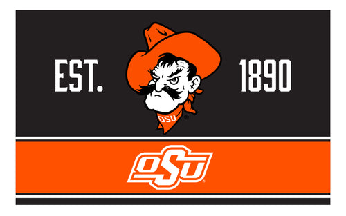 Oklahoma State Cowboys Wood Sign with Frame