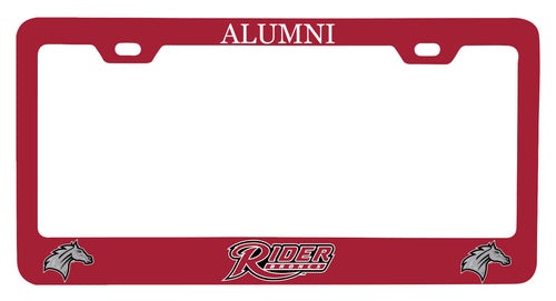 NCAA Rider University Broncs Alumni License Plate Frame - Colorful Heavy Gauge Metal, Officially Licensed