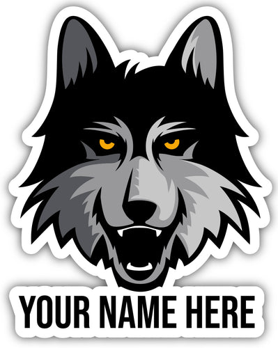Loyola University Ramblers 9x14-Inch Mascot Logo NCAA Custom Name Vinyl Sticker - Personalize with Name