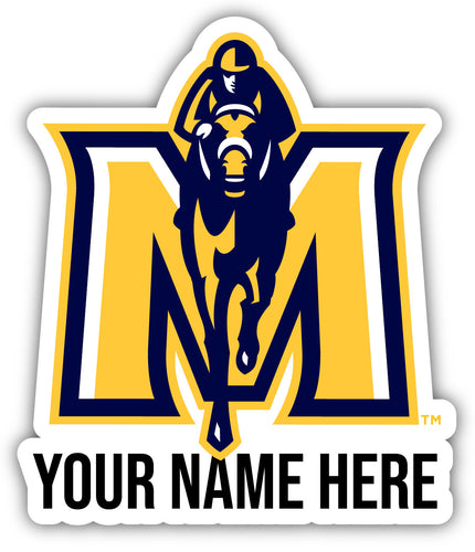 Murray State University 9x14-Inch Mascot Logo NCAA Custom Name Vinyl Sticker - Personalize with Name