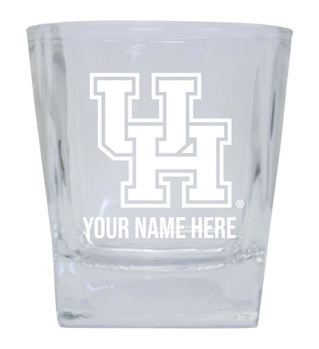 University of Houston  Personalized NCAA Spirit Elegance 10oz Etched Glass Tumbler