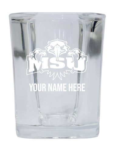 NCAA Morehead State University Personalized 2oz Stemless Shot Glass - Custom Laser Etched 4-Pack