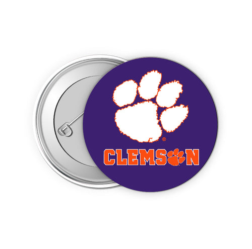 Clemson Tigers 2-Inch Button Pins (4-Pack) | Show Your School Spirit