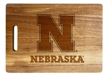 Load image into Gallery viewer, Nebraska Cornhuskers Classic Acacia Wood Cutting Board - Small Corner Logo
