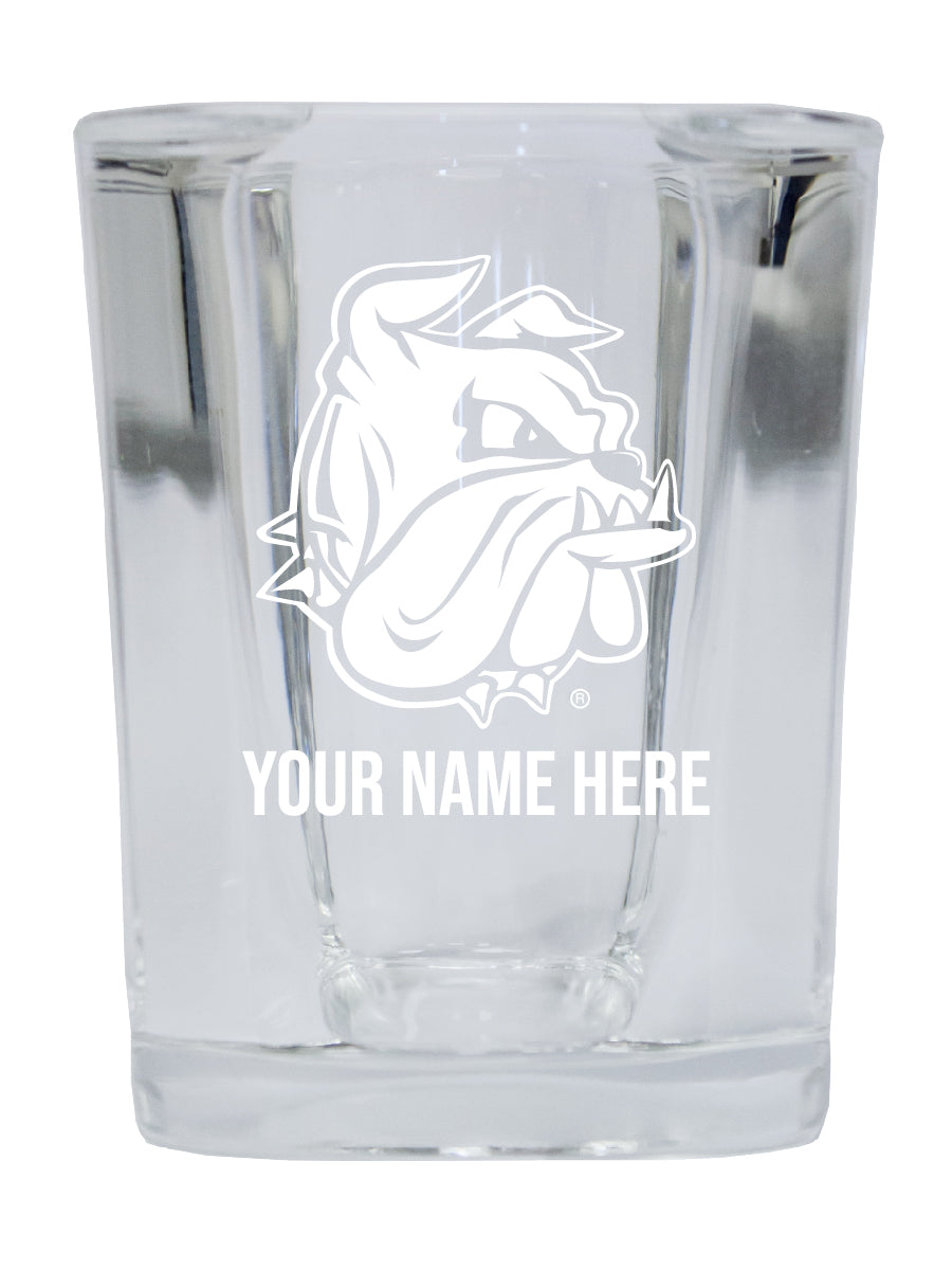 NCAA Minnesota Duluth Bulldogs Personalized 2oz Stemless Shot Glass - Custom Laser Etched 4-Pack