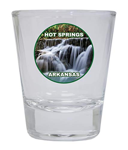 Hot Springs Arkansas Round Shot Glass