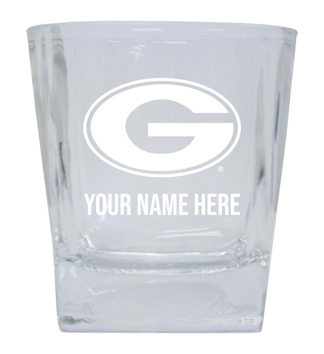 Grambling State Tigers NCAA Spirit Elegance - 5 ozPersonalized With Custom Name Etched Shooter Glass Tumbler 2-Pack