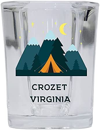 Crozet Virginia Shot Glass Tent Happy Camper Design