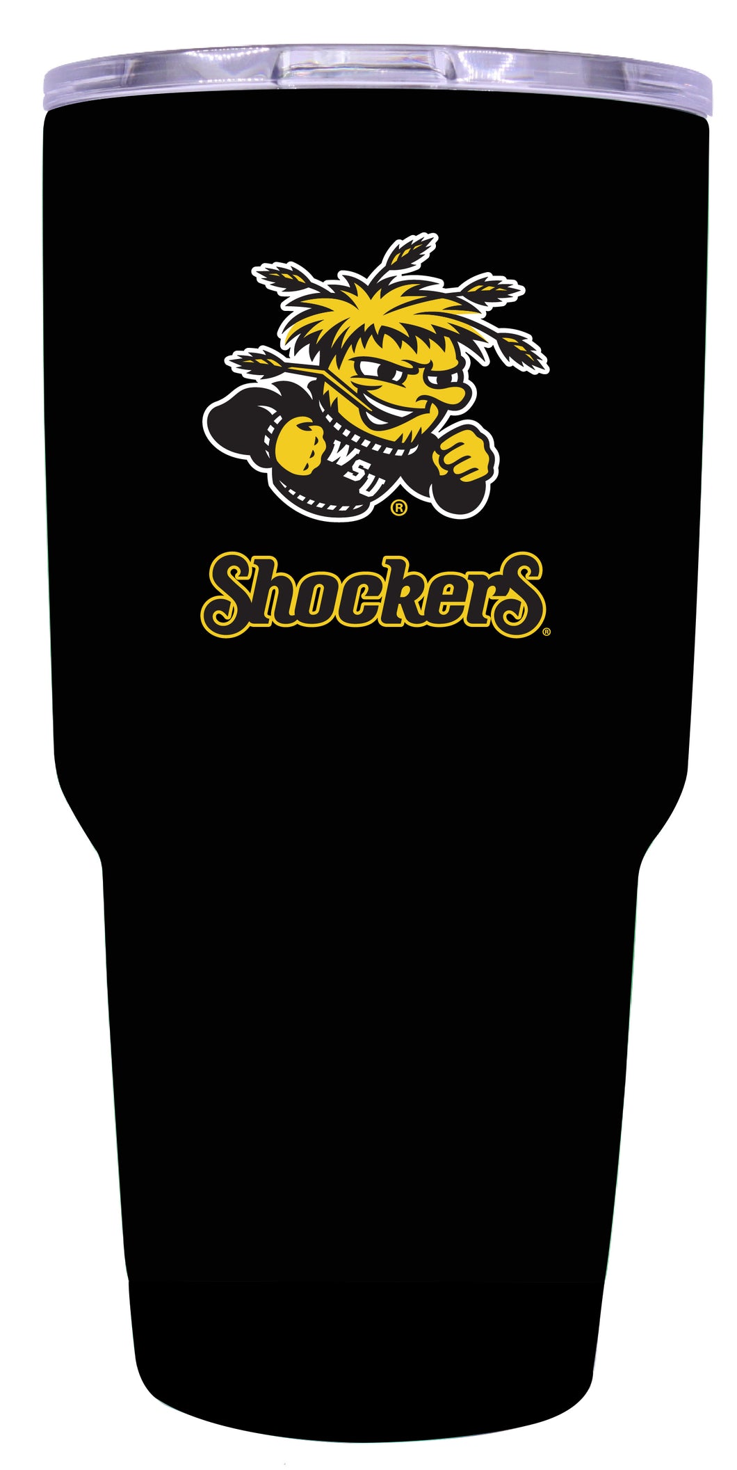 Wichita State Shockers Mascot Logo Tumbler - 24oz Color-Choice Insulated Stainless Steel Mug