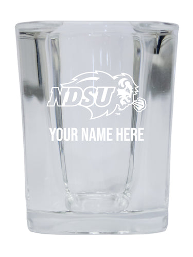 NCAA North Dakota State Bison Personalized 2oz Stemless Shot Glass - Custom Laser Etched 4-Pack