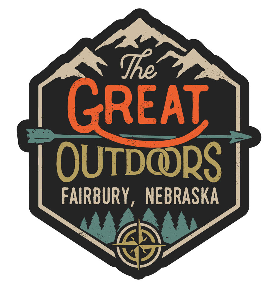 Fairbury Nebraska Souvenir Decorative Stickers (Choose theme and size)