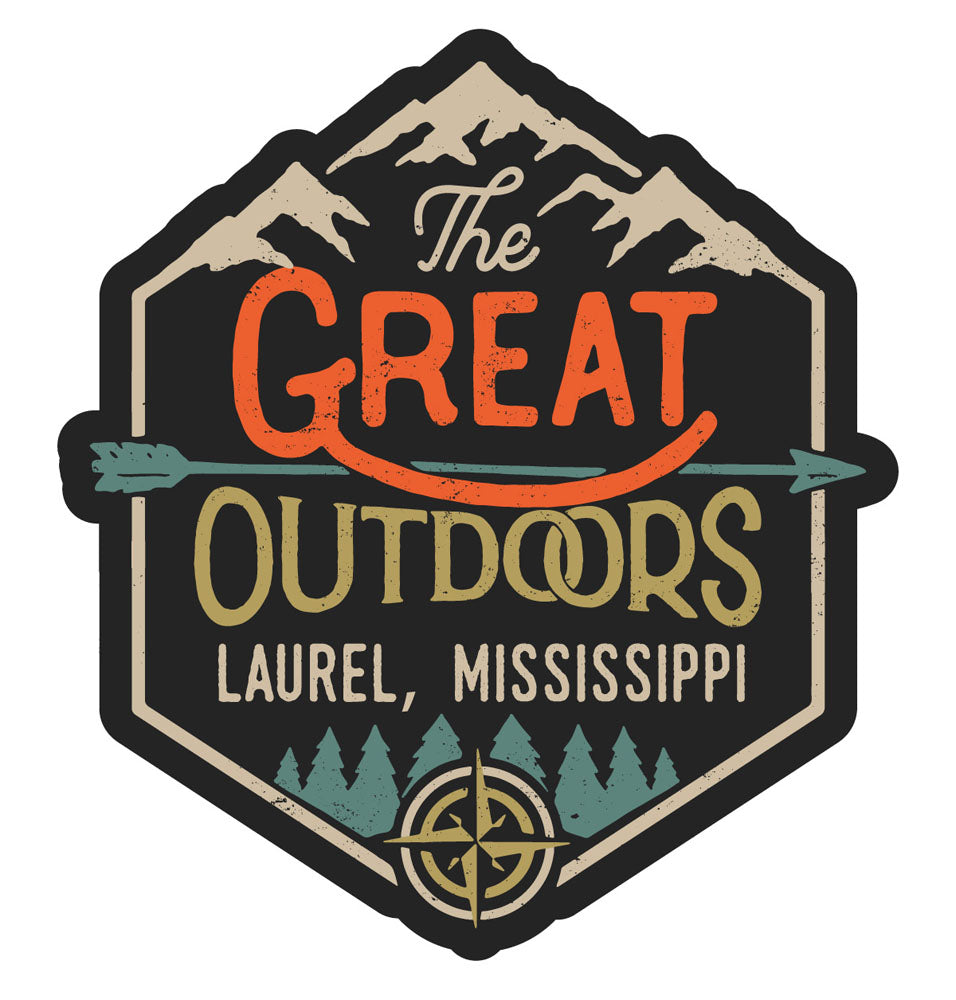 Laurel Mississippi Souvenir Decorative Stickers (Choose theme and size)
