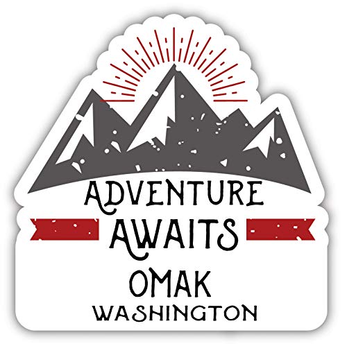 Omak Washington Souvenir Decorative Stickers (Choose theme and size)