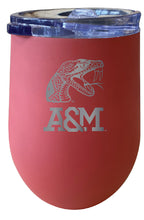 Load image into Gallery viewer, Florida A&amp;M Rattlers 12 oz Etched Insulated Wine Stainless Steel Tumbler - Choose Your Color
